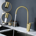 Hot Sale Handle Handel Brass Gold Cozinha Torneira